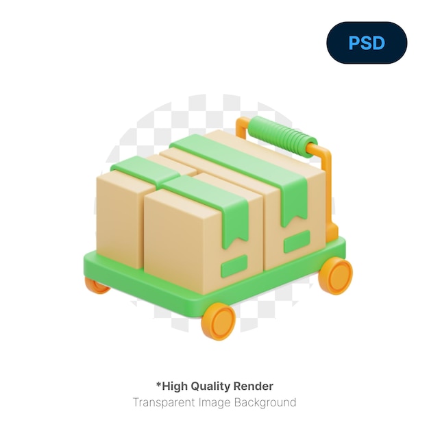 PSD trolley-3d-symbol