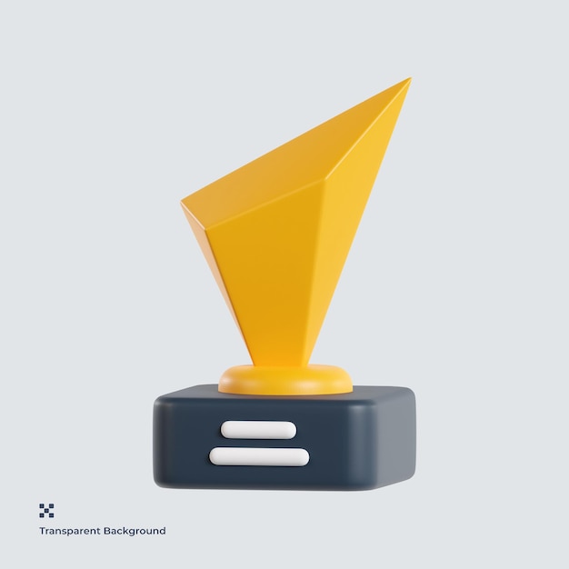 PSD trophée, 3d, icône, illustration