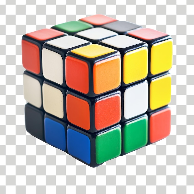 PSD um cubo com um cubo colorido e o número 3 na parte de baixo