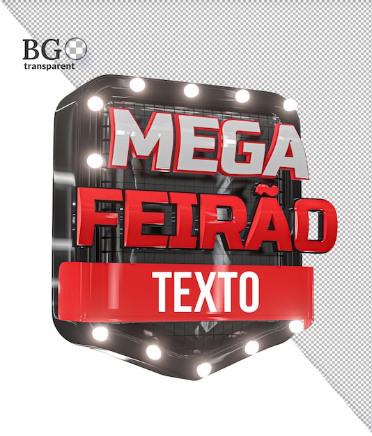 PSD um sinal vermelho que diz " megapix ".