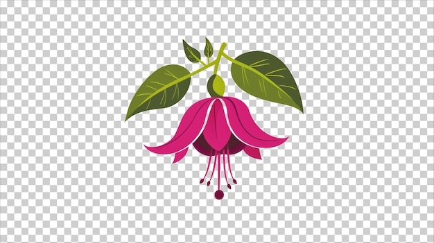 PSD uma bandeira com uma flor rosa