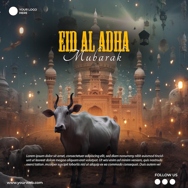 Uma capa de álbum para um evento chamado eid al adha al adha murakami.