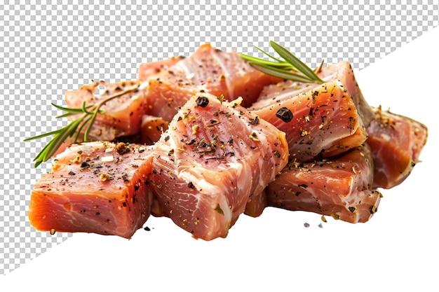 uma imagem de alguma carne com especiarias e ervas