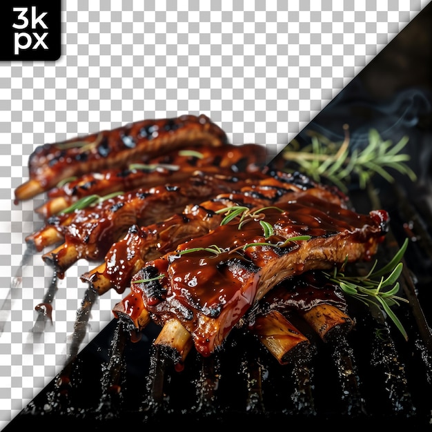 PSD uma imagem de uma grelha com uma foto de uma grelhada de bbq e uma foto de um grelhado