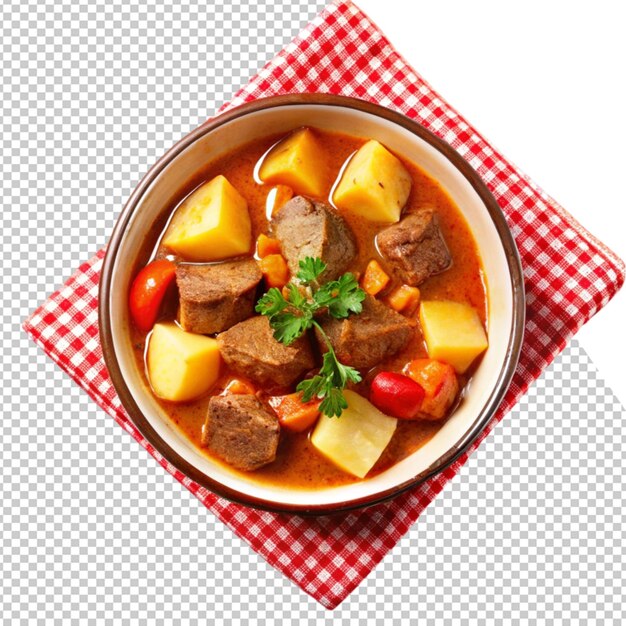 PSD uma tigela de comida com uma tigela de sopa e vegetais