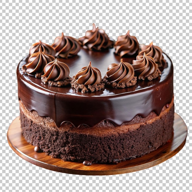 Una torta di cioccolato.