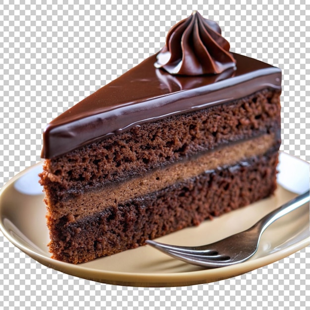 Una torta di cioccolato.