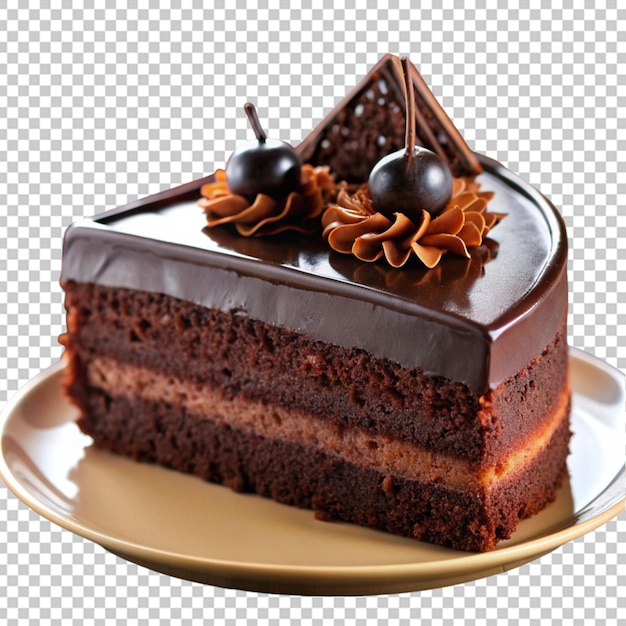 Una torta di cioccolato.