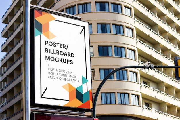 PSD urban billboard-modell