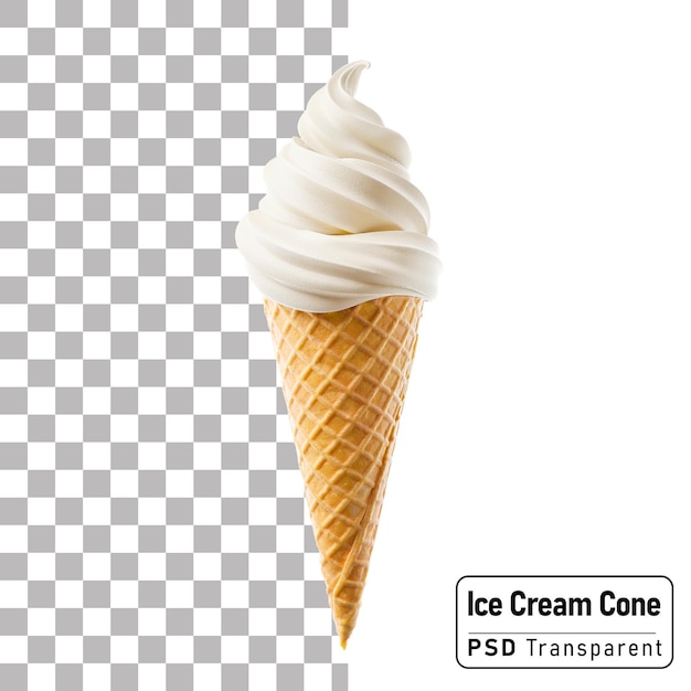 Vanilla cone de gelado