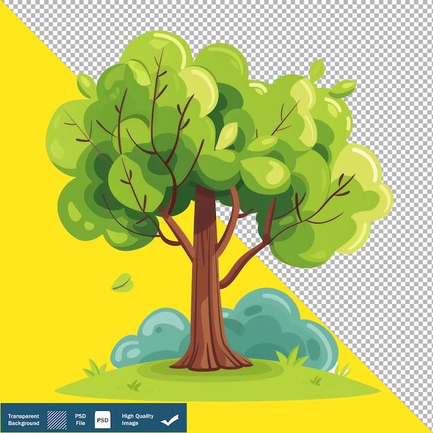 PSD vector cute tree of life cartoon icon transparente de fundo png psd