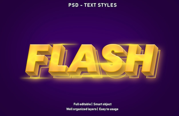 Vorlage des Flash-Texteffekts