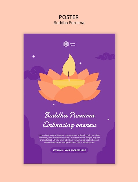 Vorlage für die Buddha-Purnima-Zeremonie