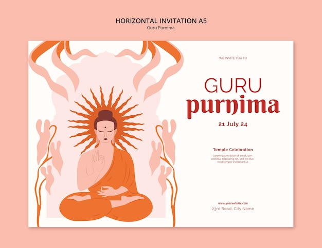 PSD vorlage für die feier des guru purnima