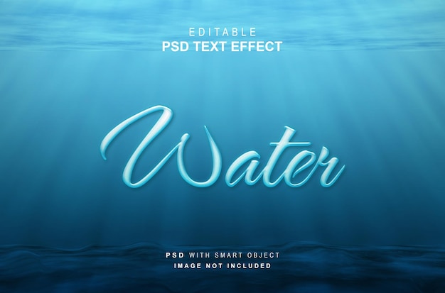 Wasser-Text-Effekt