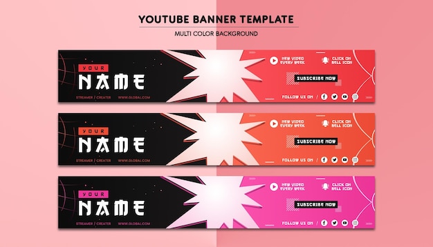 PSD youtube-banner für spiele