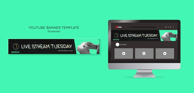YouTube-Banner für Streaming-Jobs