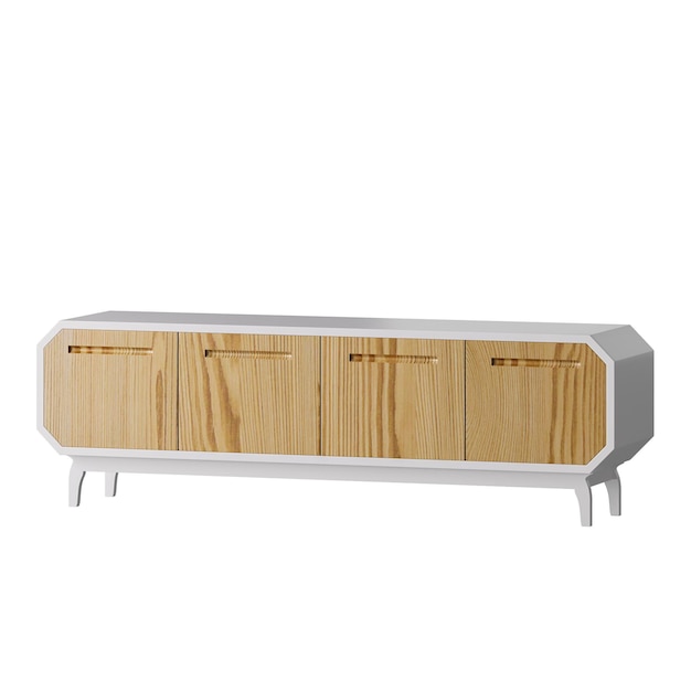 Zwei verschiedene Stile von Holzmöbeln modernes Design moderner Stil minimalistisches Aussehen farbenfrohes Design Bett ohne Hintergrund unterschiedliches Design png weißer Hintergrund isoliertes abstraktes 3D-Modell