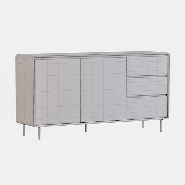 Zwei verschiedene Stile von Holzmöbeln modernes Design moderner Stil minimalistisches Aussehen farbenfrohes Design Bett ohne Hintergrund unterschiedliches Design png weißer Hintergrund isoliertes abstraktes 3D-Modell