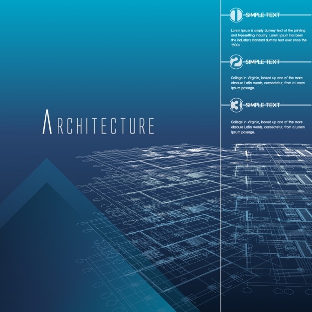 Vecteur gratuit architecture modèle infographique