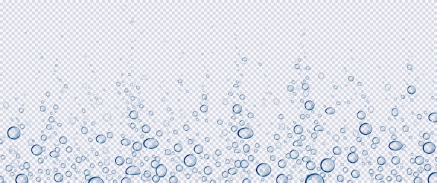 Bulles d'air, pétillement d'eau effervescente, aqua motion