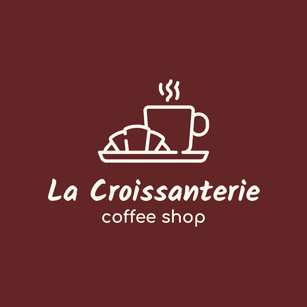 Vecteur gratuit coffee shop logo template