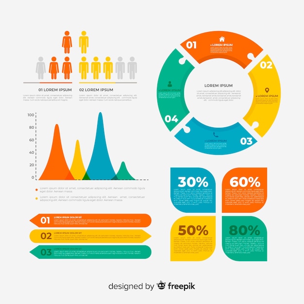 Collection d&#39;éléments infographiques