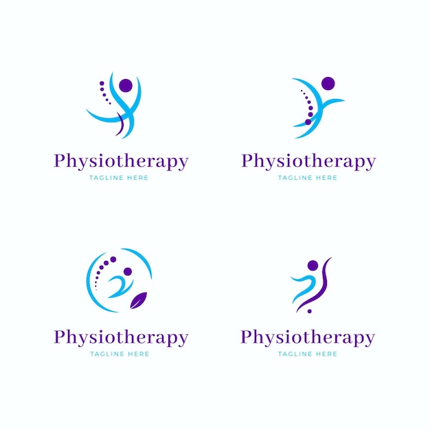 Collection de modèles de logo de physiothérapie