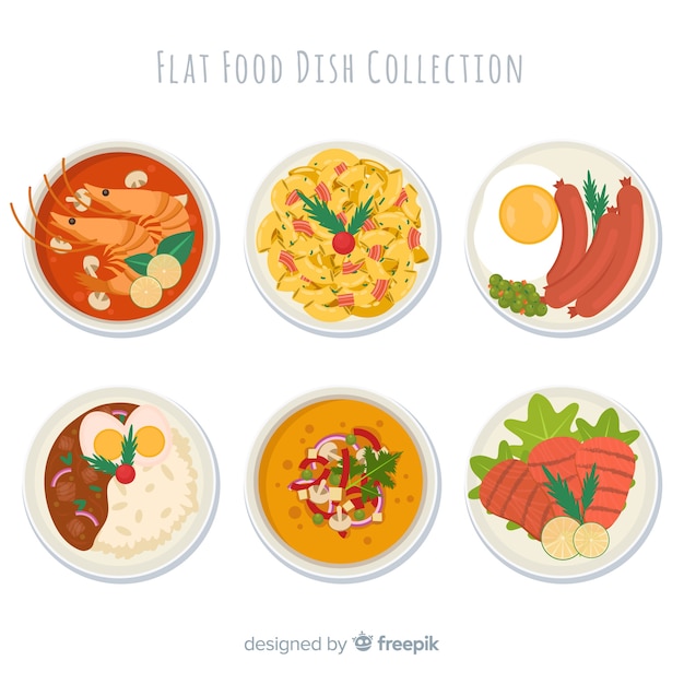 Collection de plats