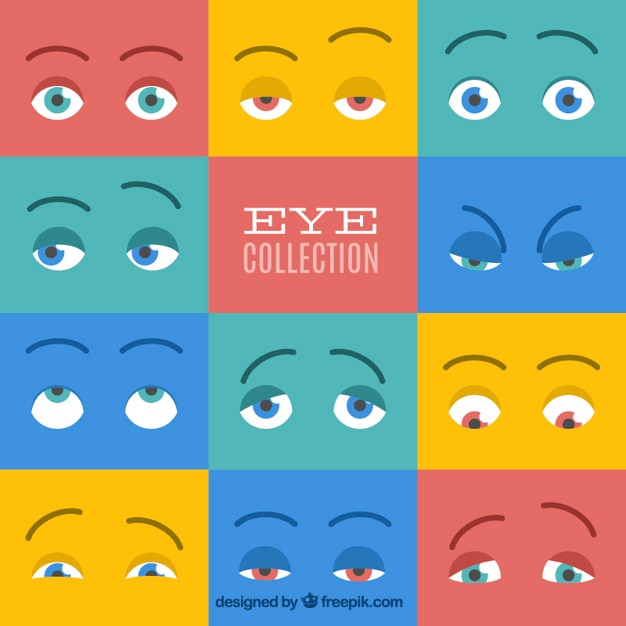 Colorful collection d&#39;yeux