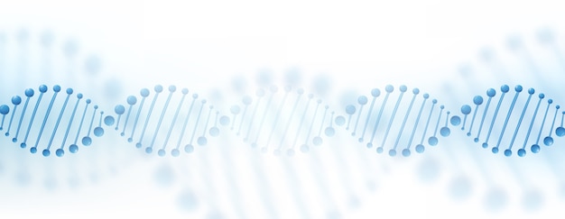 Vecteur gratuit concept de bannière de chromosome adn.