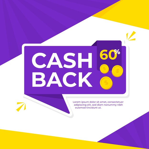 Concept de fond de cashback