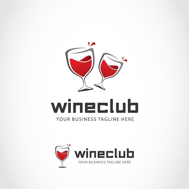 Vecteur gratuit conception du logo du vin