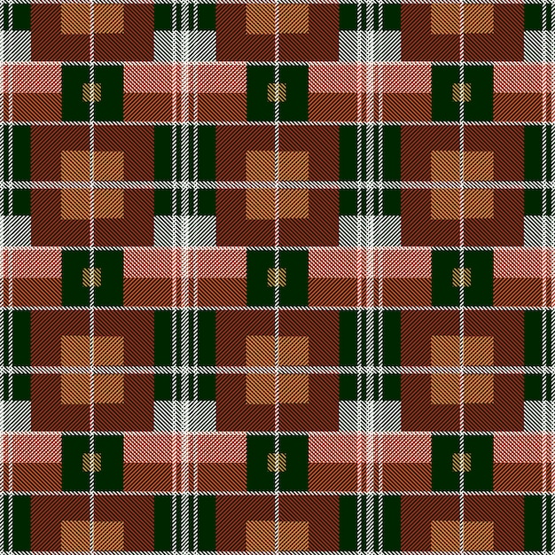 Vecteur gratuit conception de modèle à carreaux de noël plat