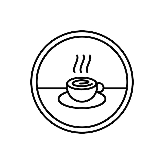 Conception de signalisation de café design plat