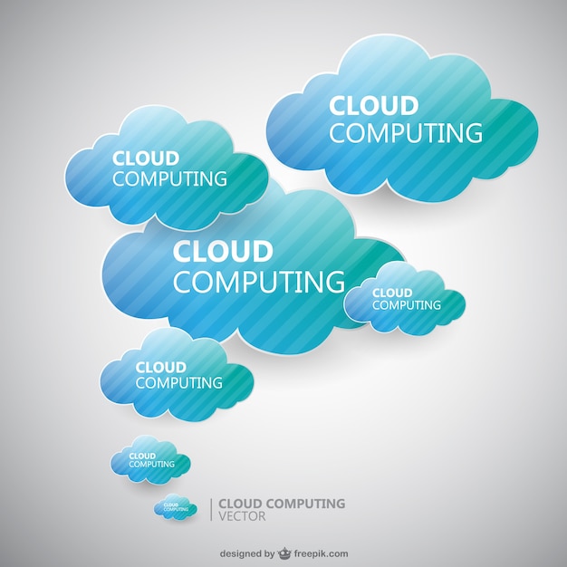 Vecteur gratuit conception vecteur de cloud computing