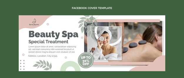 Couverture facebook spa design plat