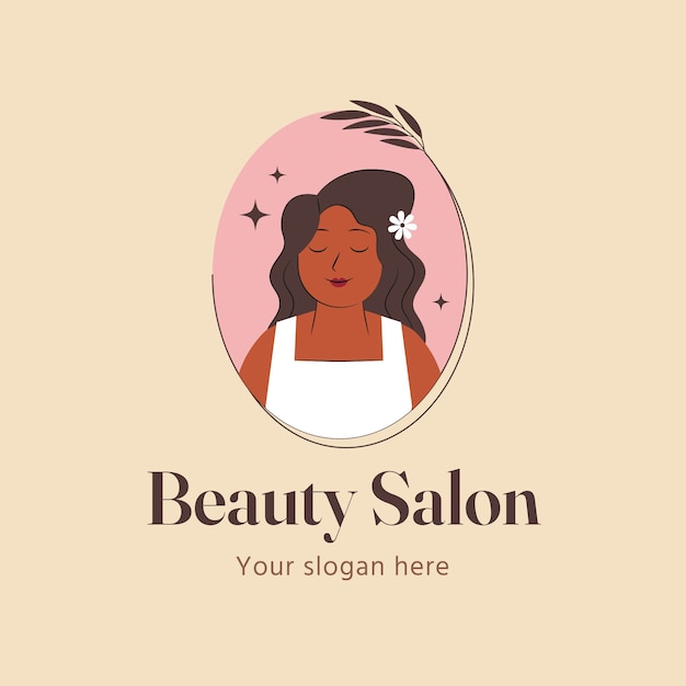 Création de logo de salon de beauté dessiné à la main