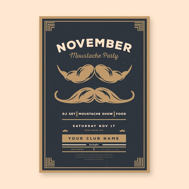 Dépliant / Affiche Movember