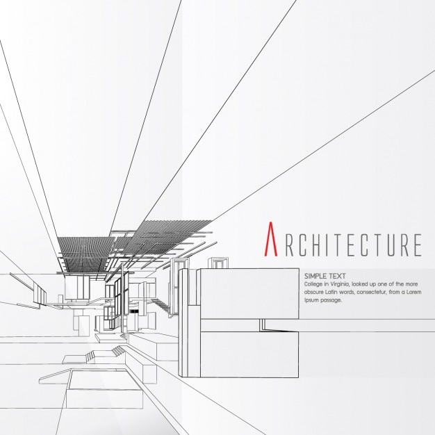 Vecteur gratuit design architecture d&#39;arrière-plan