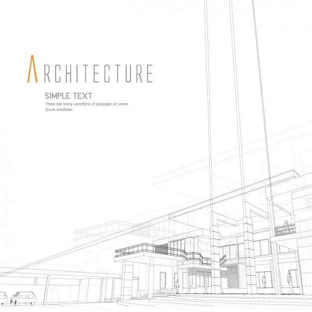 Vecteur gratuit design architecture d&#39;arrière-plan