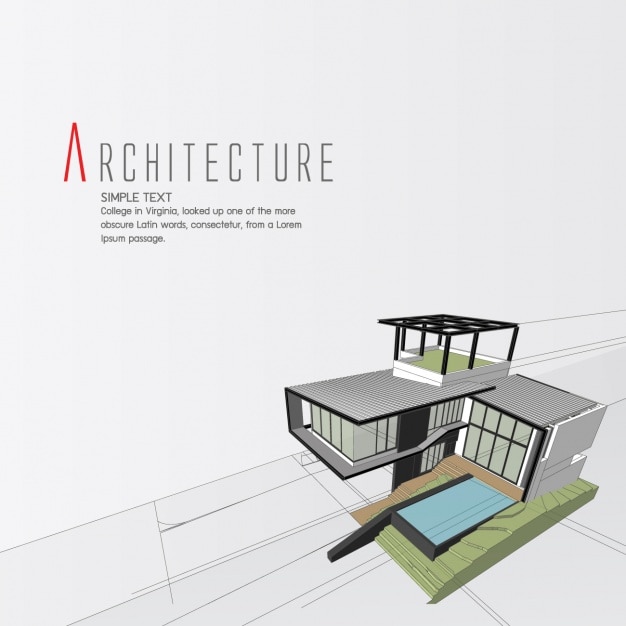 Vecteur gratuit design architecture d&#39;arrière-plan