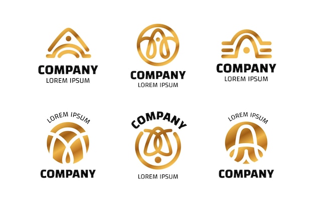 Design plat une collection de logos