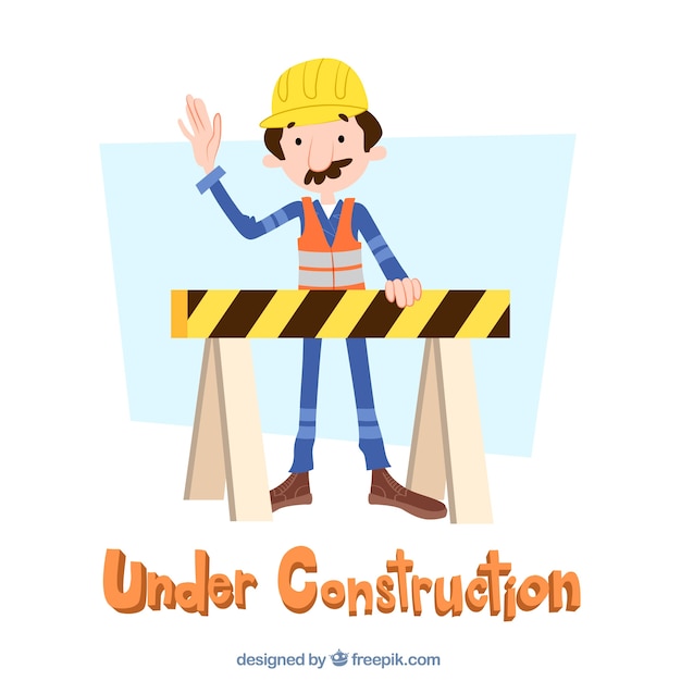 Vecteur gratuit dessinés à la main sous le fond de construction