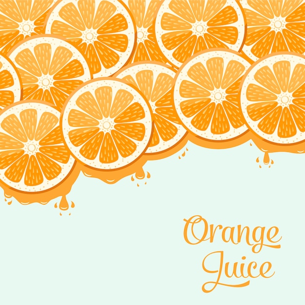 Vecteur gratuit du jus d&#39;orange