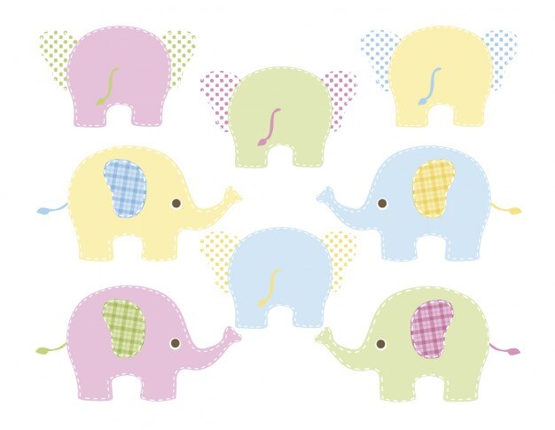 Éléphants de couleur