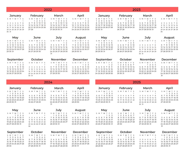 Ensemble de calendriers minimaux