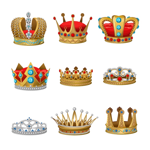 Ensemble de clipart Couronne