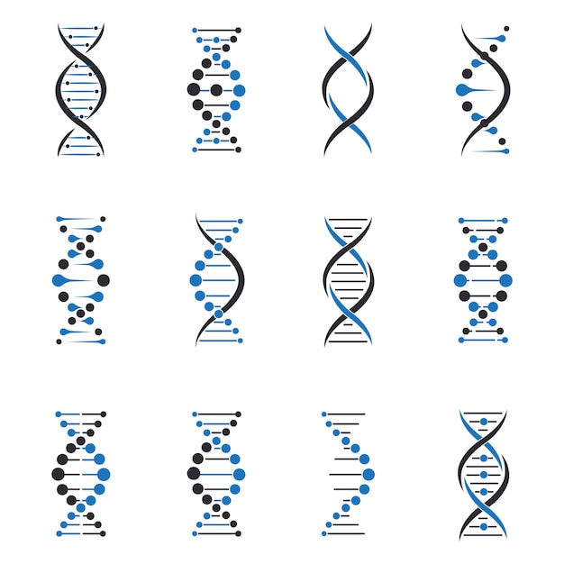 Vecteur gratuit ensemble de molécules d'adn