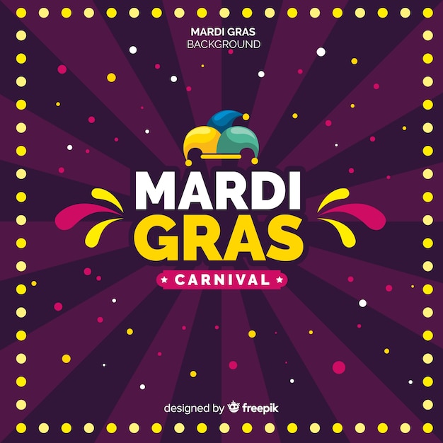 Fond de carnaval de mardi gras